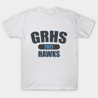 GRHS Hawks 2021 Black and Blue T-Shirt